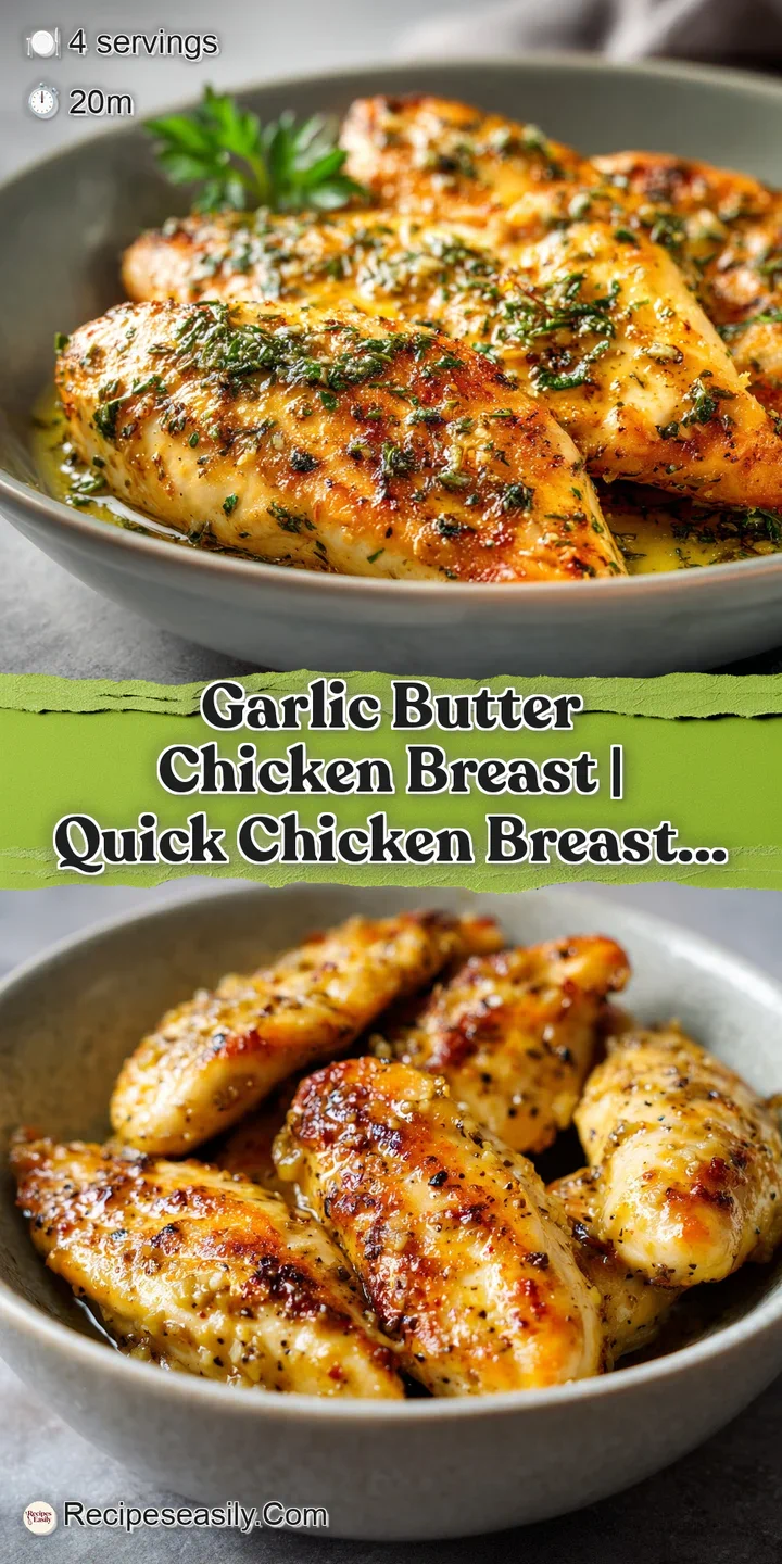 Extreme close-up of juicy seared chicken with melted garlic butter pooling around a crispy, golden-brown exterior.