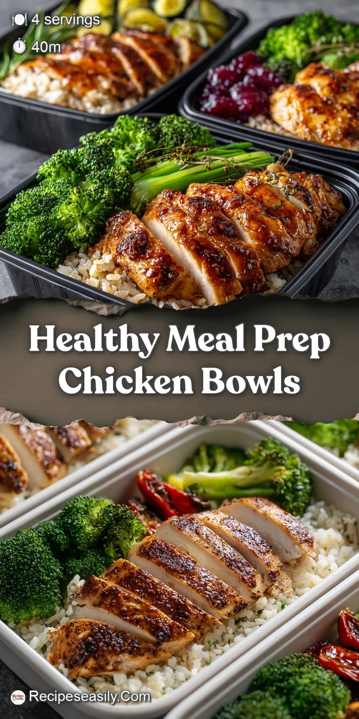 Close-up showcases tender grilled chicken and vibrant veggies, glistening with light sauce. An appetizing healthy bowl, re...