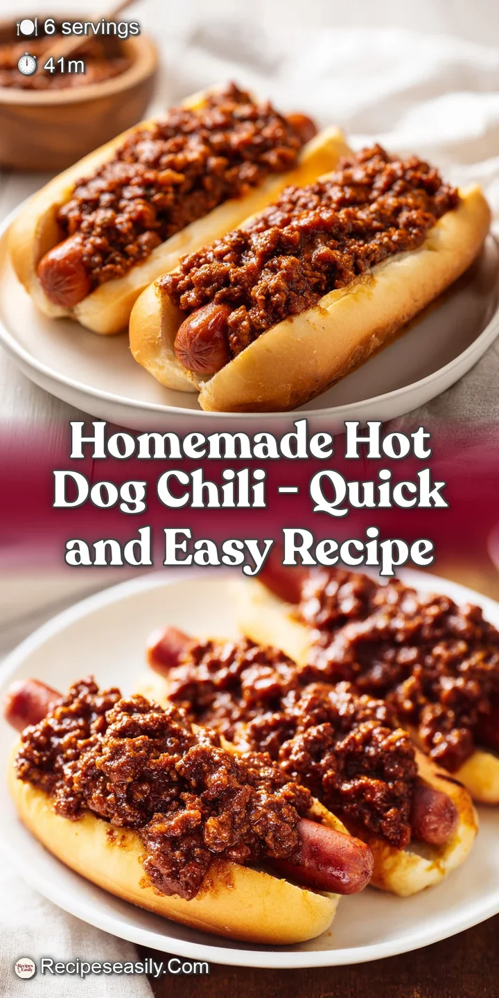 Close-up of thick, glossy beef chili with steam rising, showing savory chunks of meat and aromatic spices.
