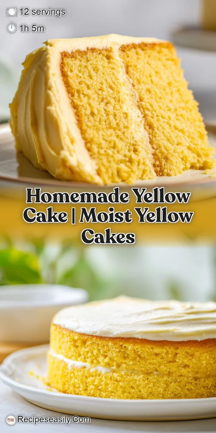 Extreme close-up of a moist, golden yellow cake crumb with a thick layer of silky white vanilla buttercream frosting.