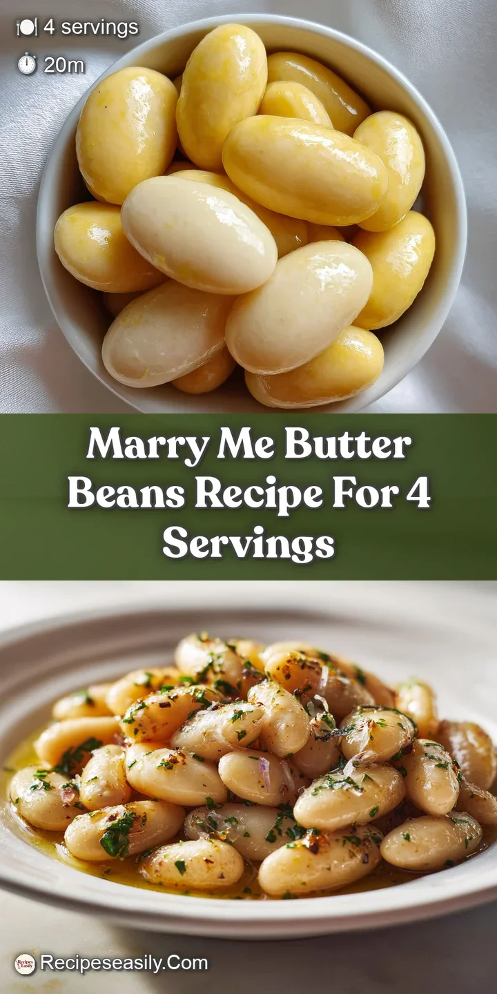 Close-up of tender butter beans glistening in a thick, decadent sauce, inviting and creamy, with bits of herbs visible.