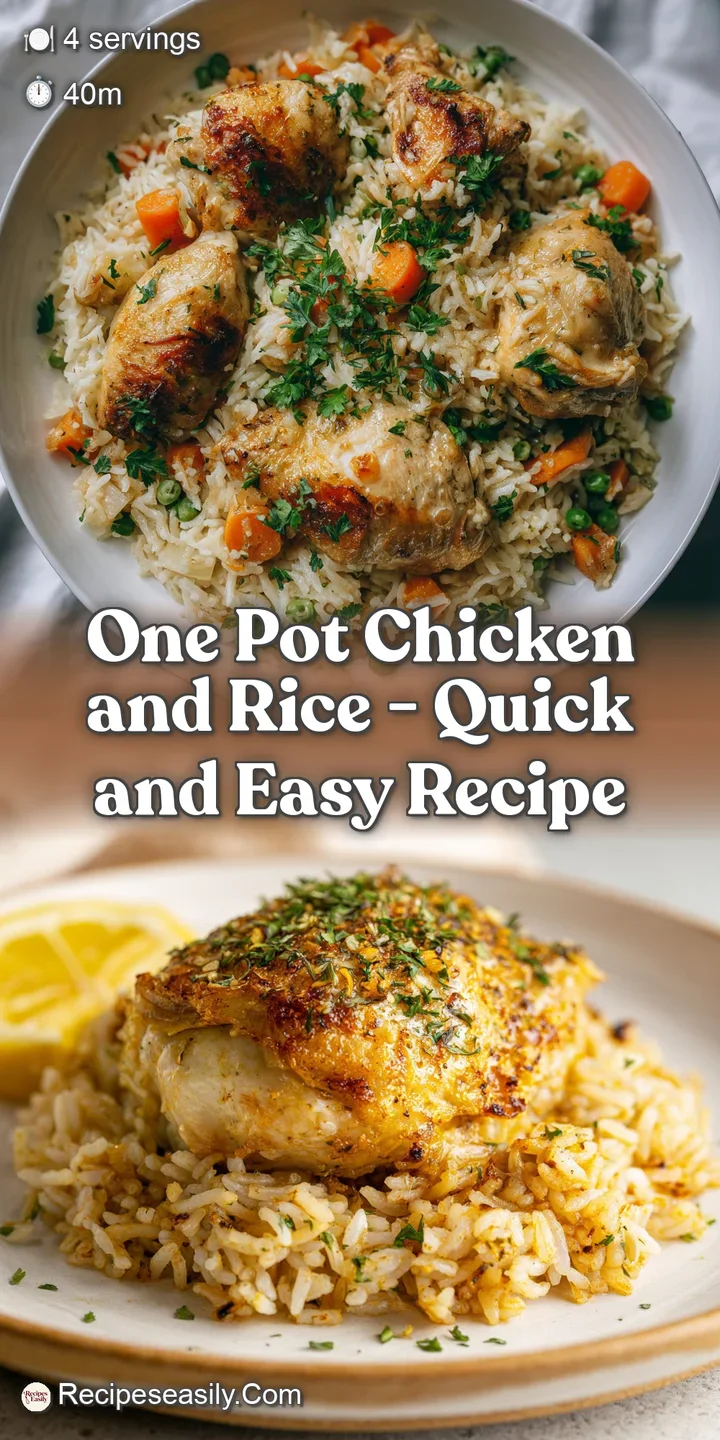 Close-up of succulent, seared chicken thighs nestled amongst plump grains of rice, with a subtle sheen.