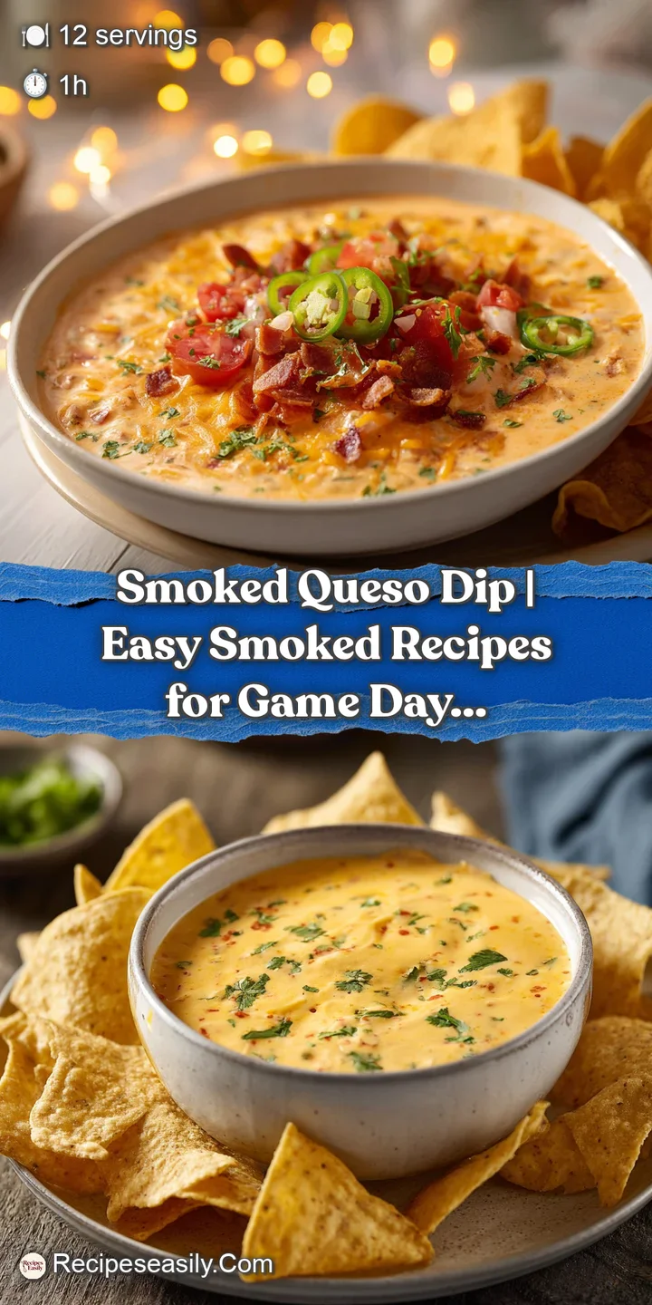 Close-up of a thick, gooey cheese dip with shimmering melted cheese, showing subtle hints of smoky paprika and fresh green...