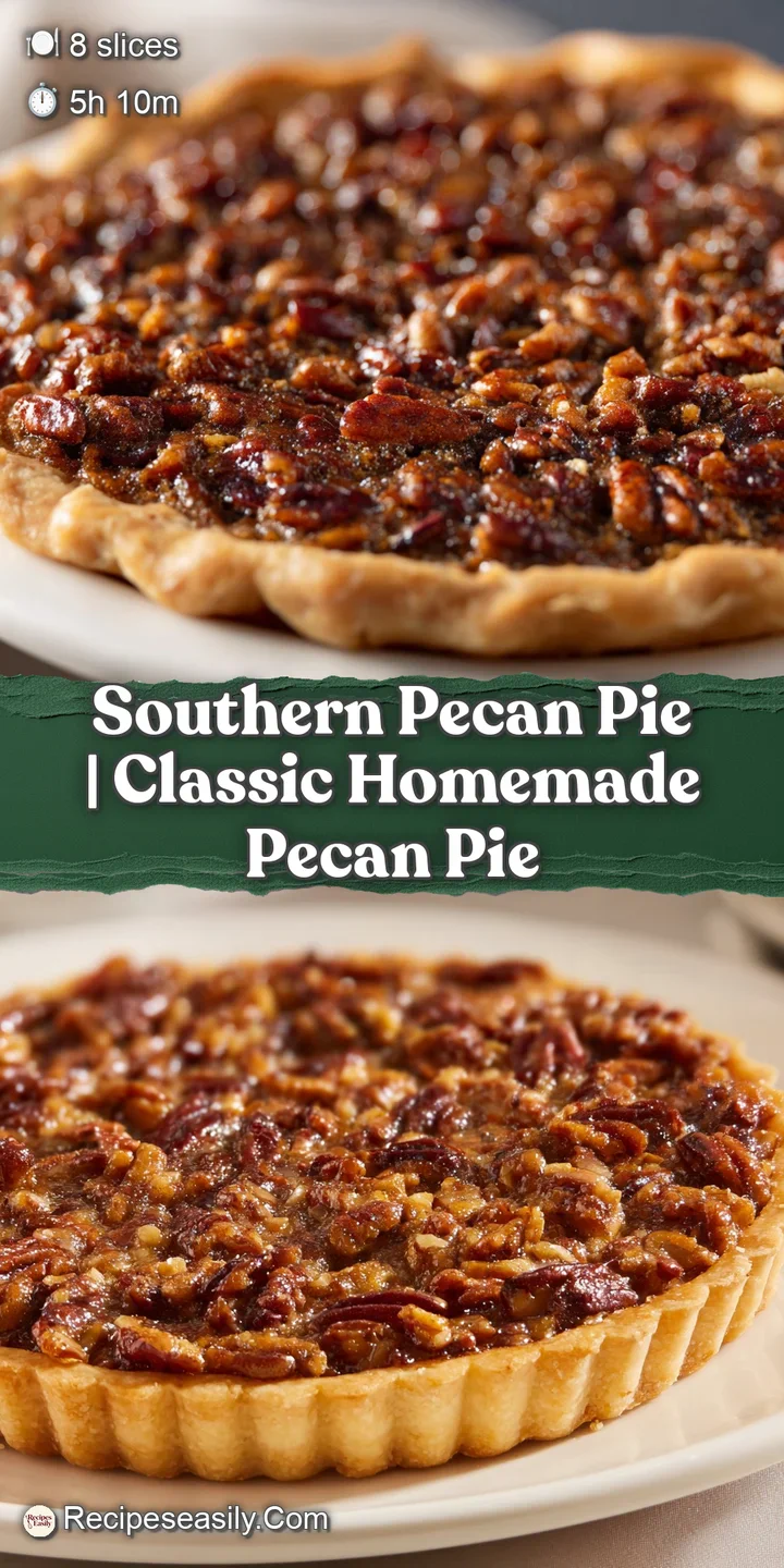 Extreme close-up of glossy, amber-colored toasted pecans nestled in a rich, silky filling with a buttery crust.