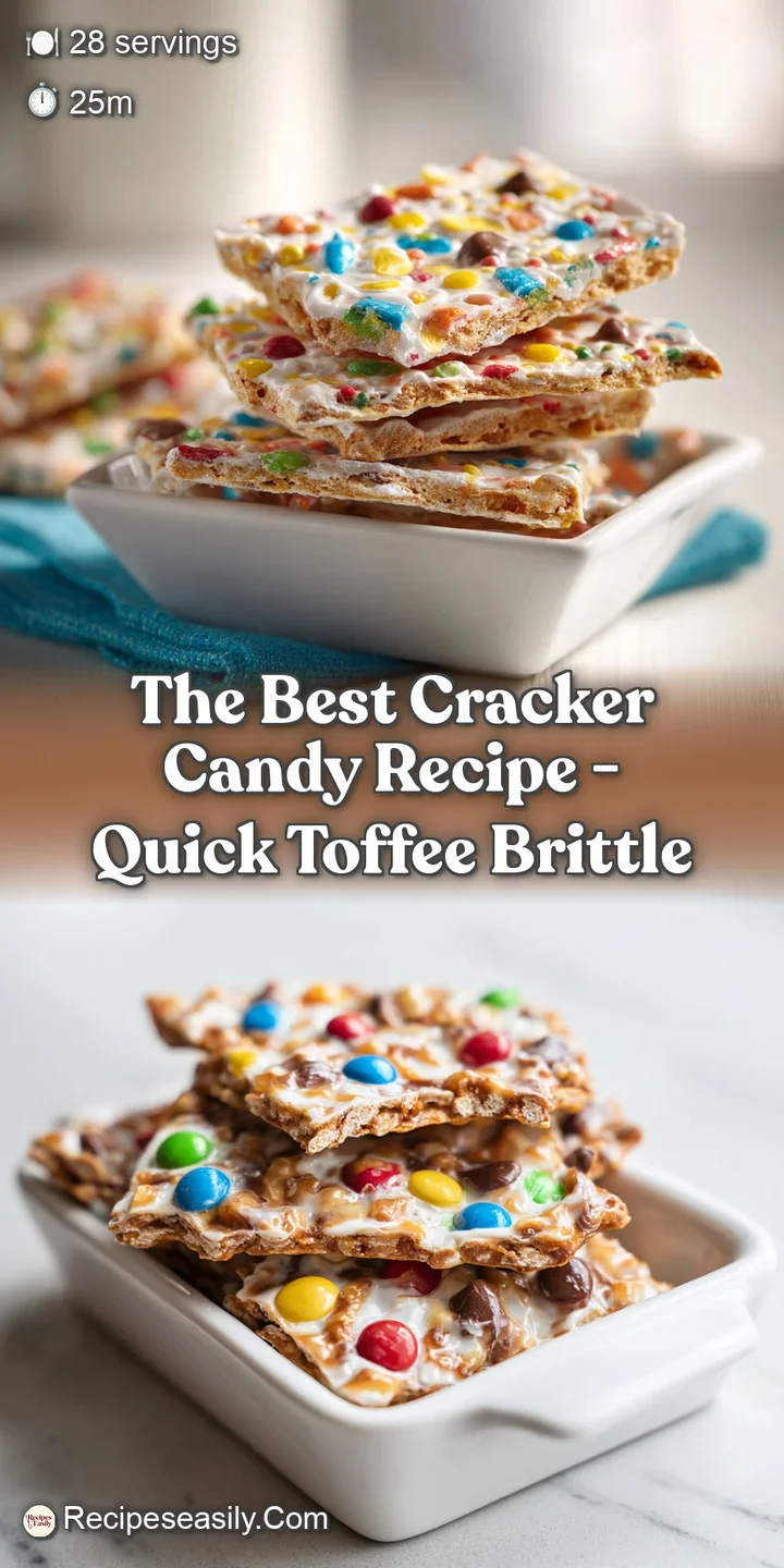 Mouthwatering close-up of crispy cracker candy with melted chocolate, crunchy toffee bits, and vibrant rainbow sprinkles.