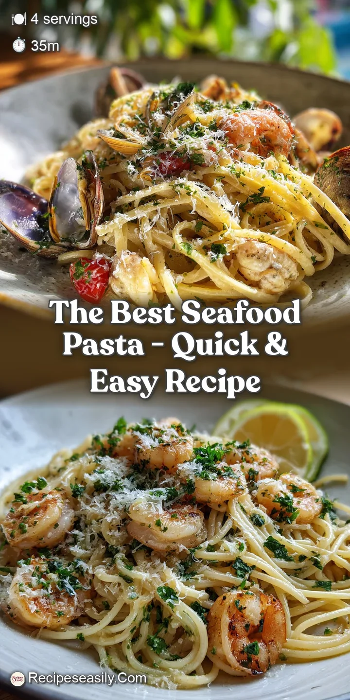 Close-up of seafood pasta: juicy mussels, tender calamari, and a vibrant red sauce create an appetizing and flavorful expe...