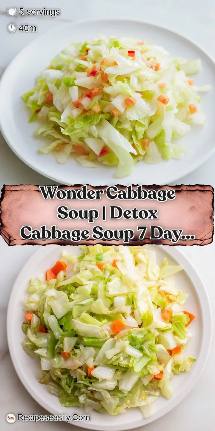 Close-up of a silver spoon lifting tender cabbage and diced carrots from a shimmering, savory vegetable broth.