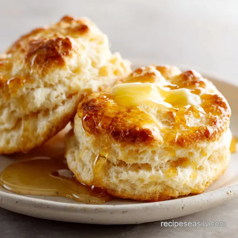 3-Ingredient Buttermilk Biscuits with Honey Butter