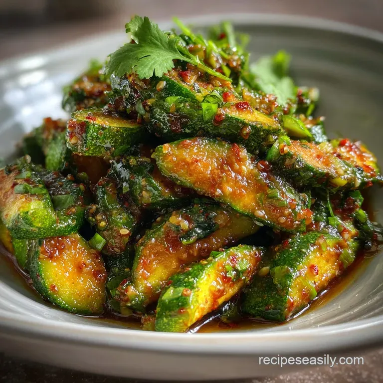 Asian Zucchini Side: Snappy and Umami Rich