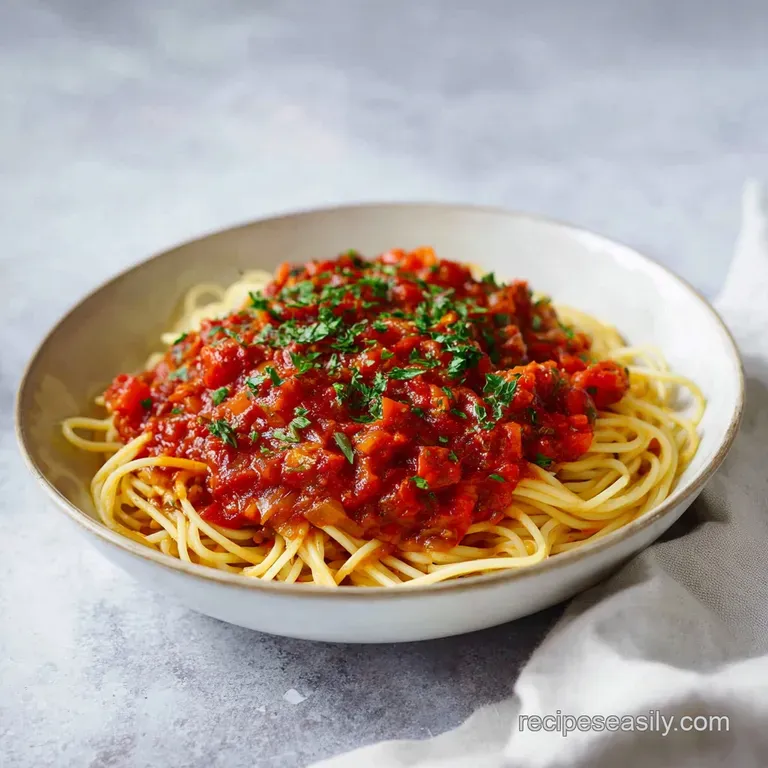 Authentic Homemade Spaghetti Sauce: Slow-Cooked
