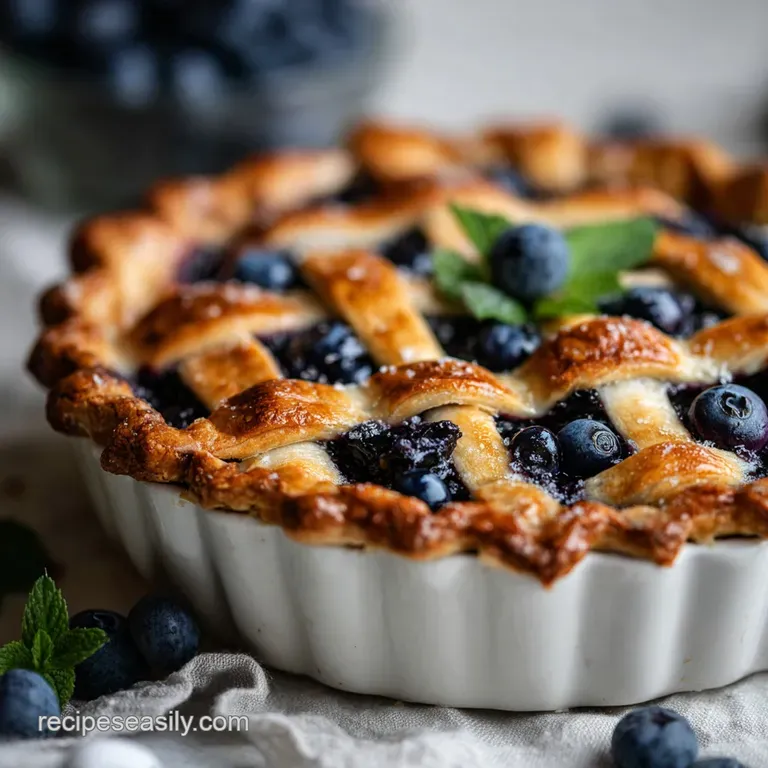 The Best Blueberry Pie Recipe: Shattering Crust