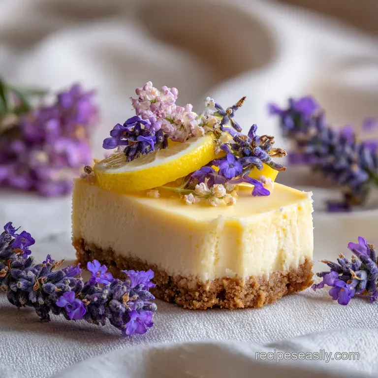 The Best Lemon Lavender Cheesecake Recipe