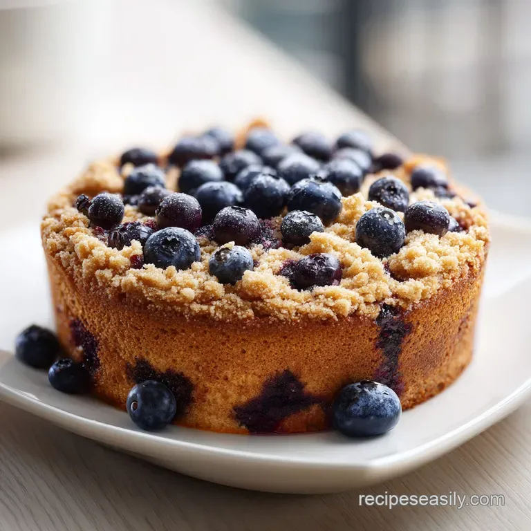 Blueberry Coffee Cake: Moist and Tender