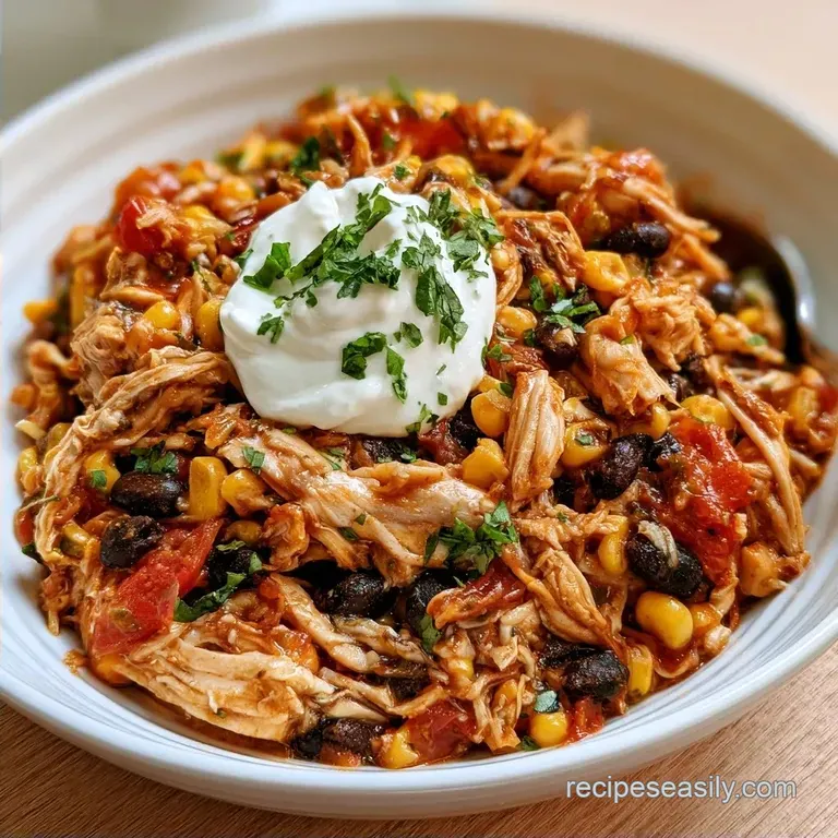 Easy Chicken Taco Casserole