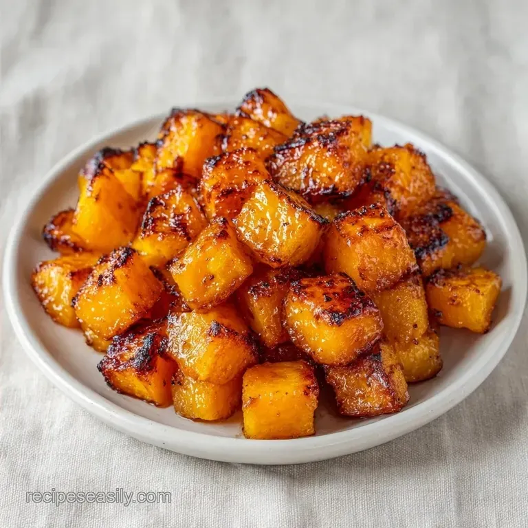 Easy Cinnamon Roasted Butternut Squash: Caramelized