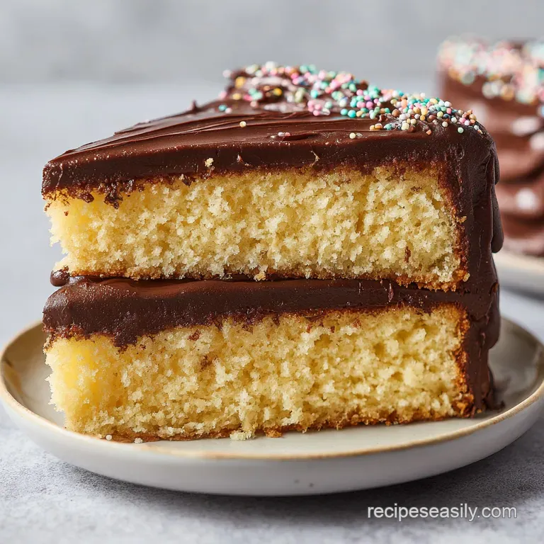 Classic Yellow Cake: Moist and Velvety