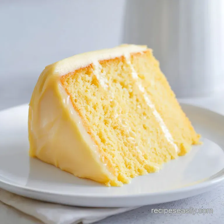 Classic Yellow Cake: Velvety and Buttery