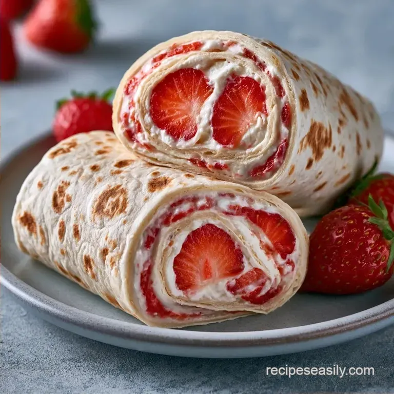 Cream Cheese Fruit Wrap in 10 Minutes