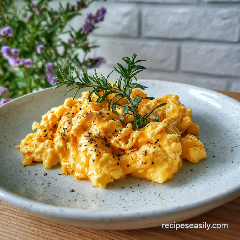 Cheesy Scrambled Eggs: Velvety Curds