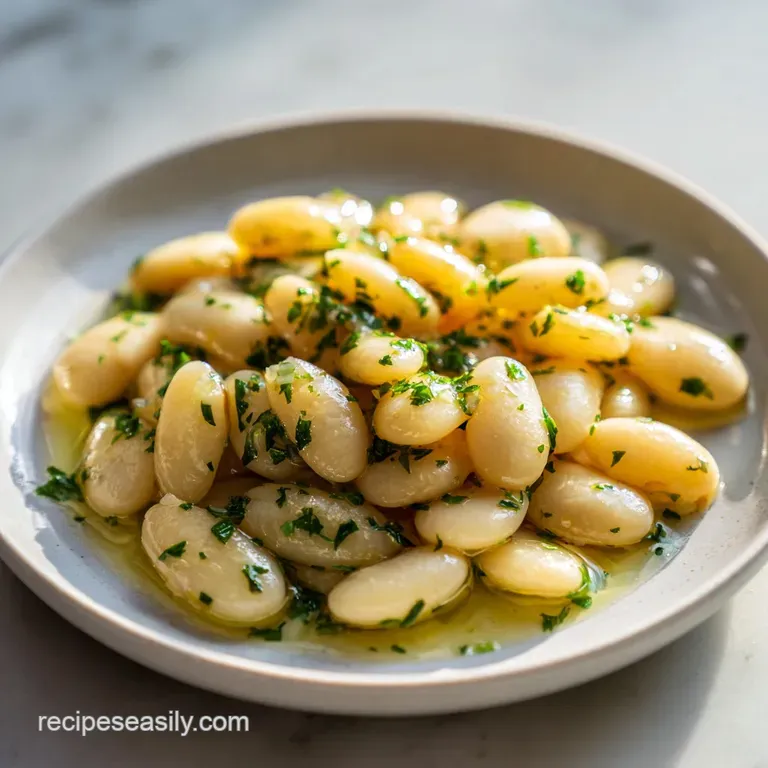Easy Creamy Lemon Garlic Butter Beans