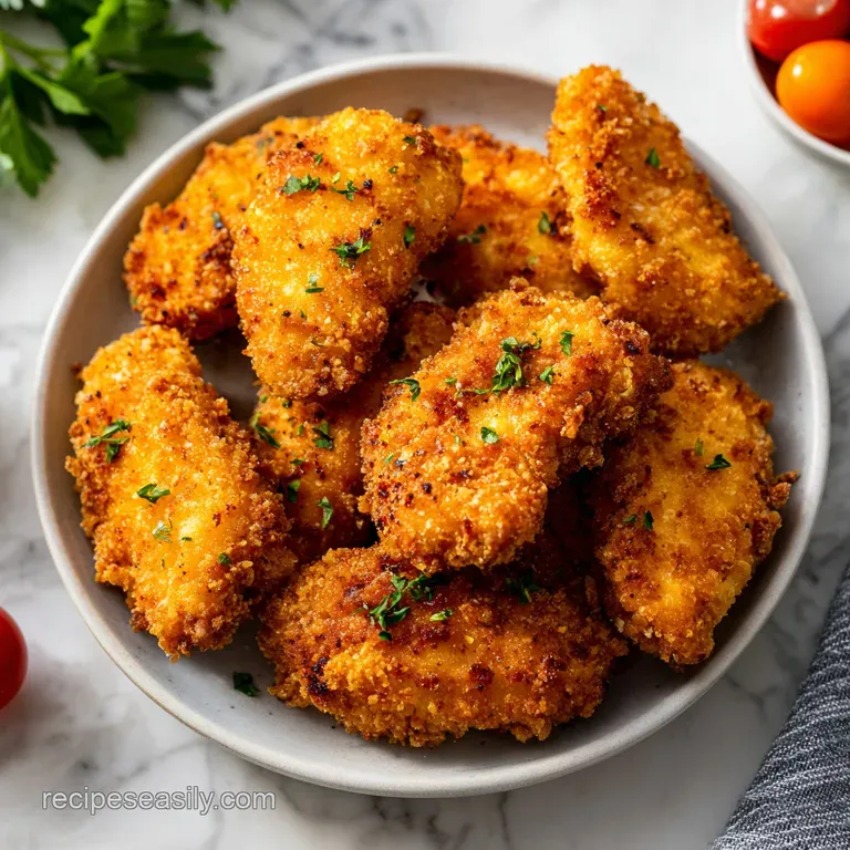 Perfectly arranged air fryer chicken on a white plate, glistening with savory juices, alongside vibrant green broccoli.
