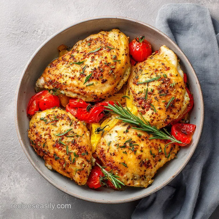 Oven Baked Chicken Thighs Recipe: Shatter Crisp Skin