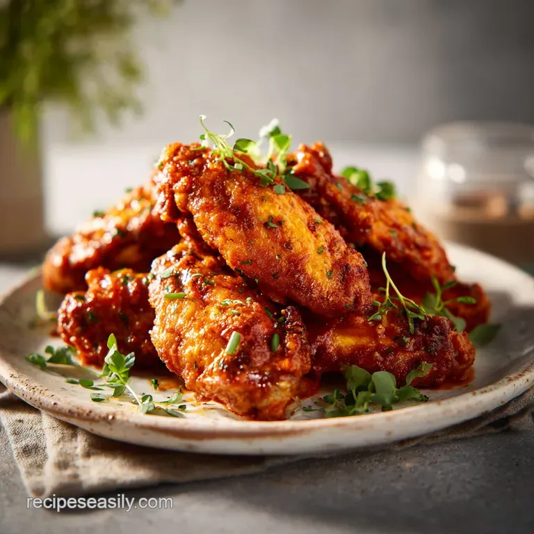 Football Party Food Idea with Buffalo Chicken Wings
