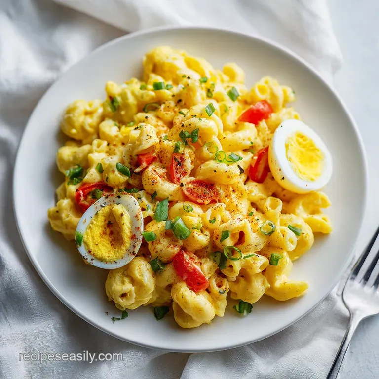 Deviled Egg Macaroni Pasta Salad Recipe