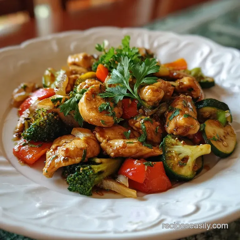 Easy Chicken Thigh StirFry Recipe with Vegetables