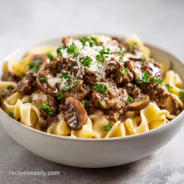Easy Ground Beef Stroganoff Recipe
