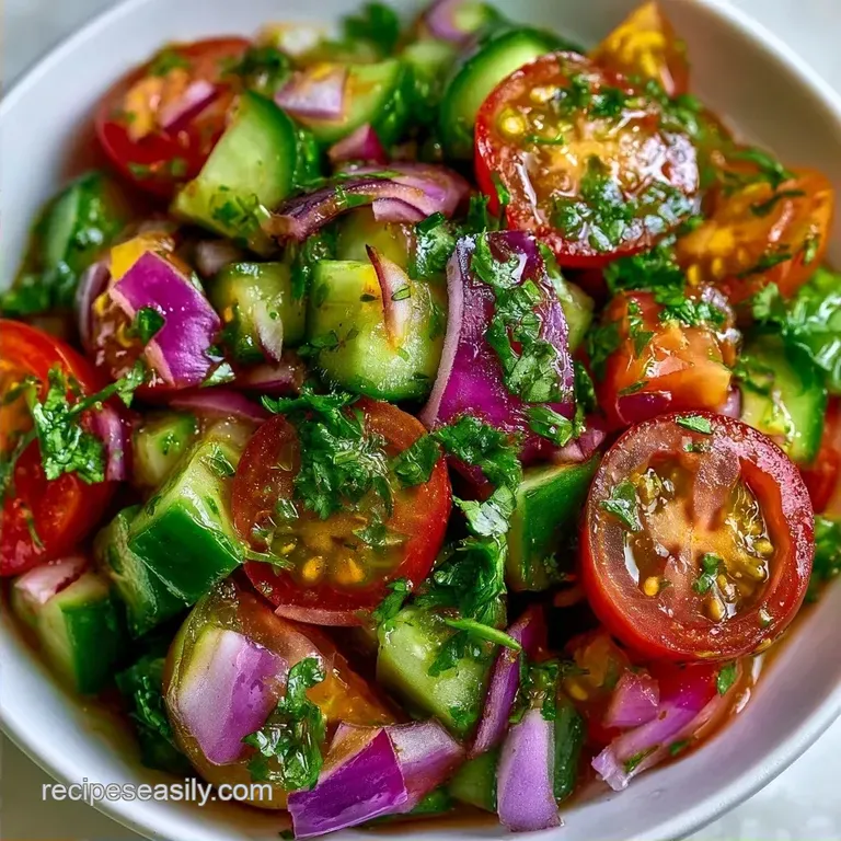 Easy Kachumber Salad: Zesty and Crisp