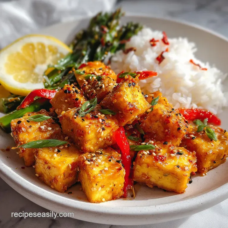 Easy Lemon Pepper Tofu Dinner With Shatter Crisp Exterior