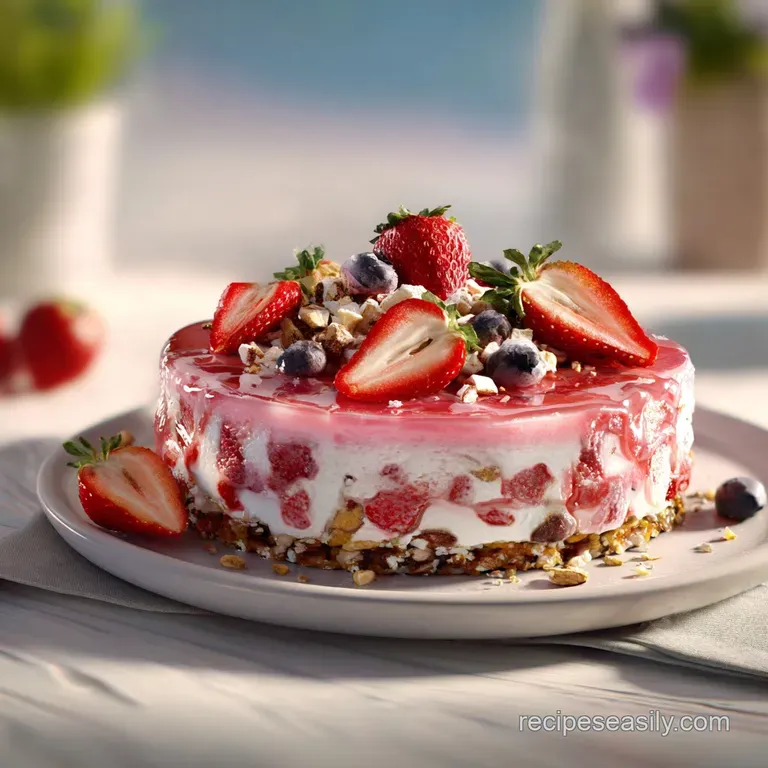 A slice of luscious, creamy cheesecake with a graham cracker crust, topped with fresh raspberries.