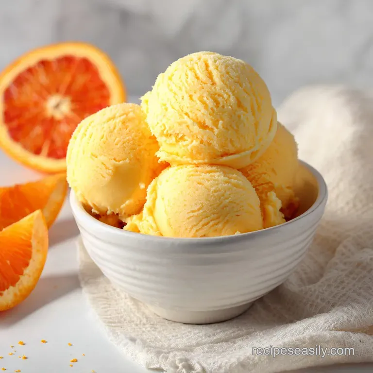 Easy Orange Sherbet Recipe: Zesty & Velvety