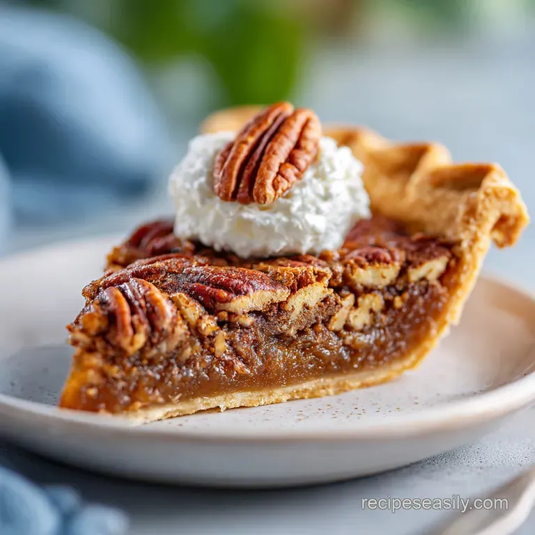 Easy Southern Pecan Pie Recipe: Velvety Filling