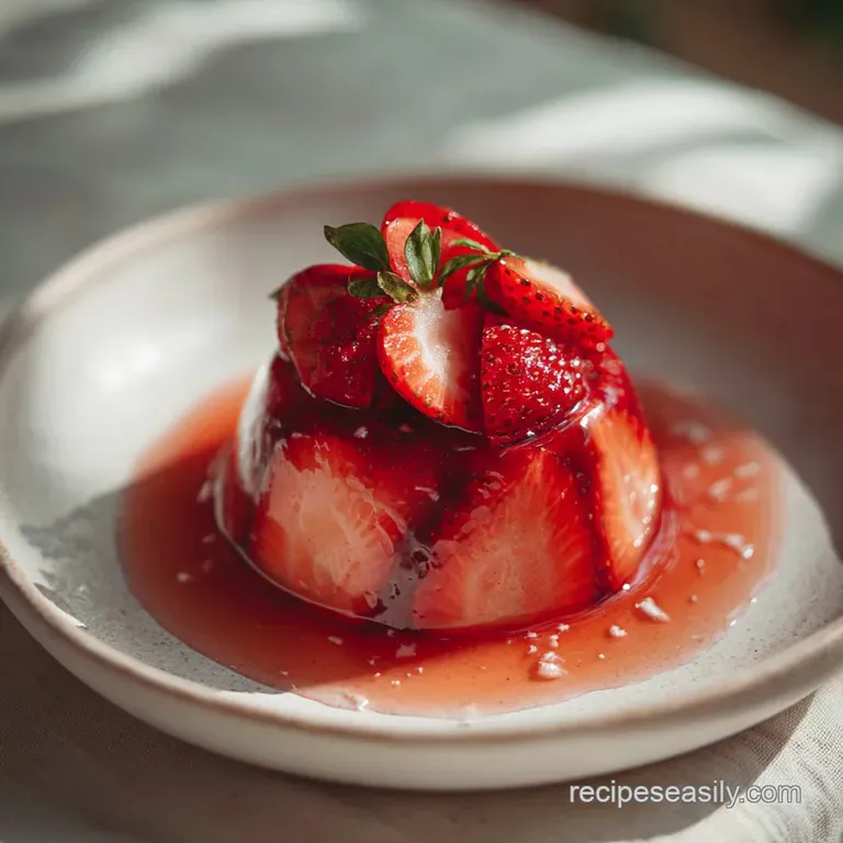 Close-up of vibrant red chocolate-covered strawberries elegantly arranged on a white plate, reflecting light and showing s...