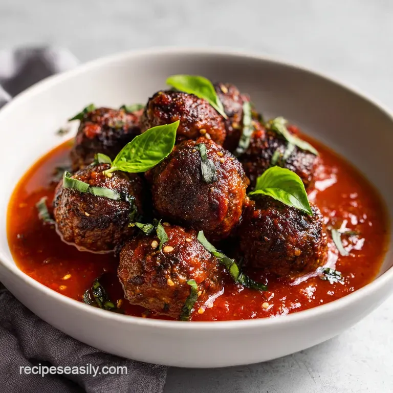 Italian Meatballs: Tender and Homemade