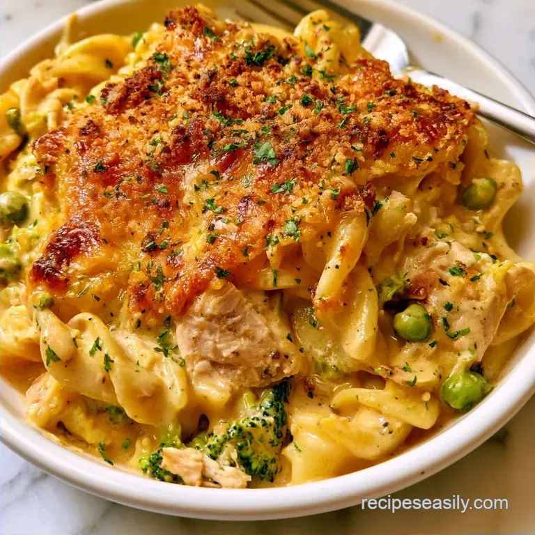 Homemade Tuna Noodle Casserole: A Lighter Twist
