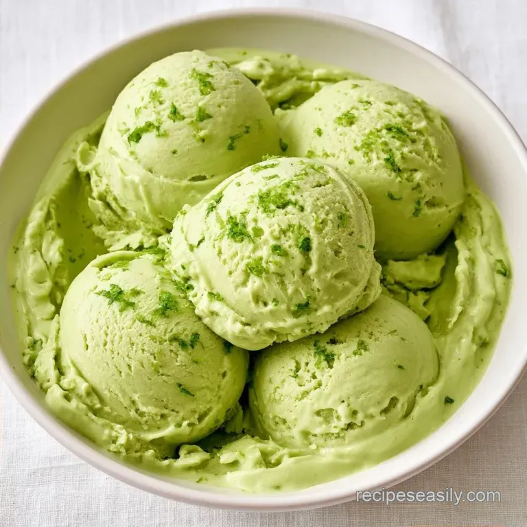Homemade Key Lime Pie Ice Cream
