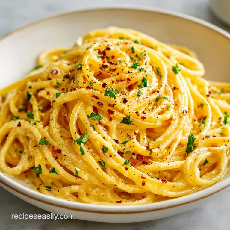 Lemon Butter Garlic Pasta Sauce Recipe