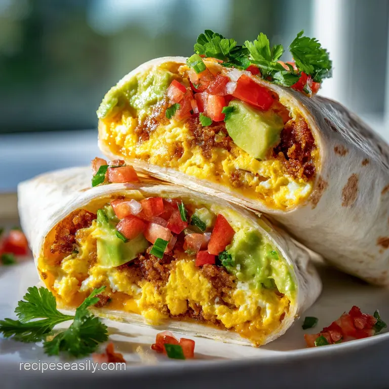 Quick Make Ahead Breakfast Burritos
