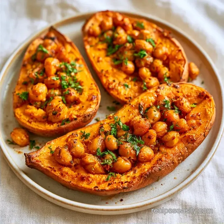Mediterranean Stuffed Sweet Potatoes