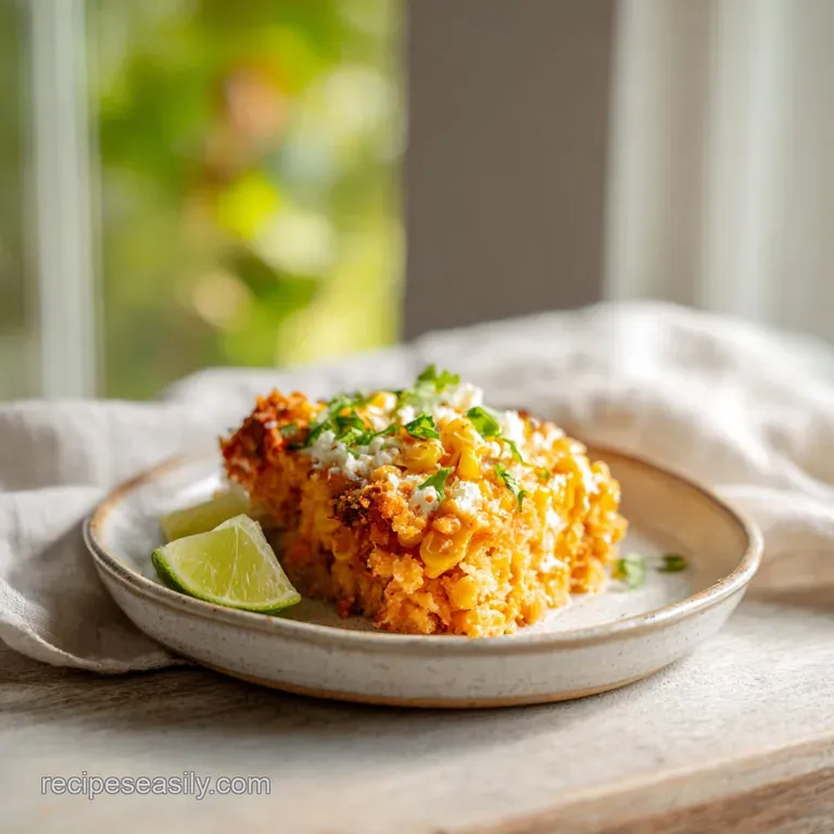 Mexican Street Corn Casserole: Creamy and Charred