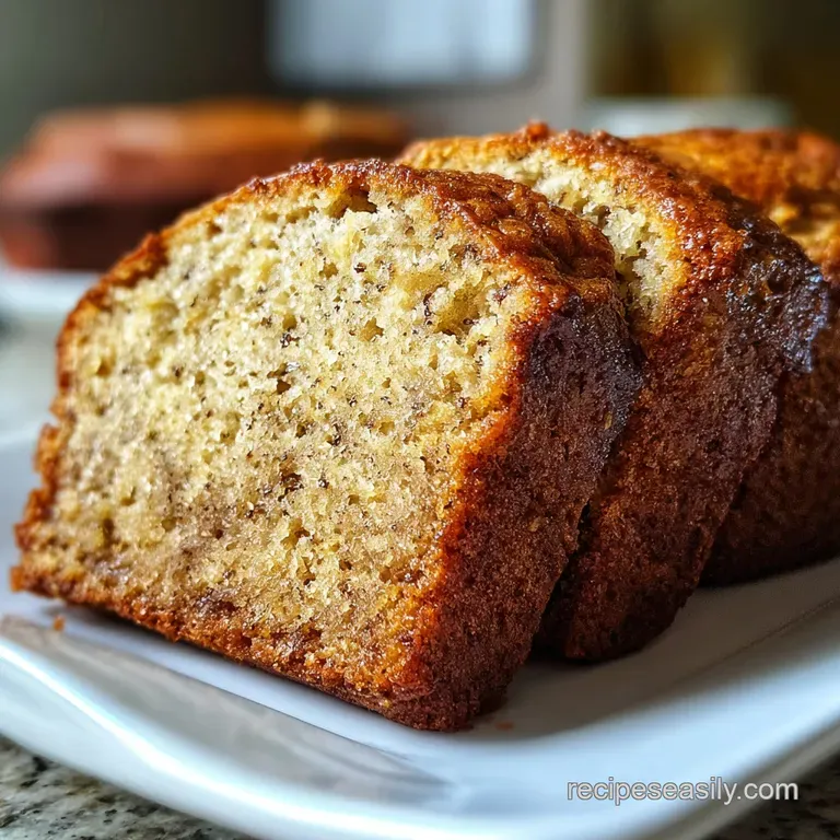 Easy Banana Bread Recipe Moist