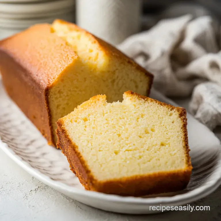 Pound Cake: Moist and Buttery