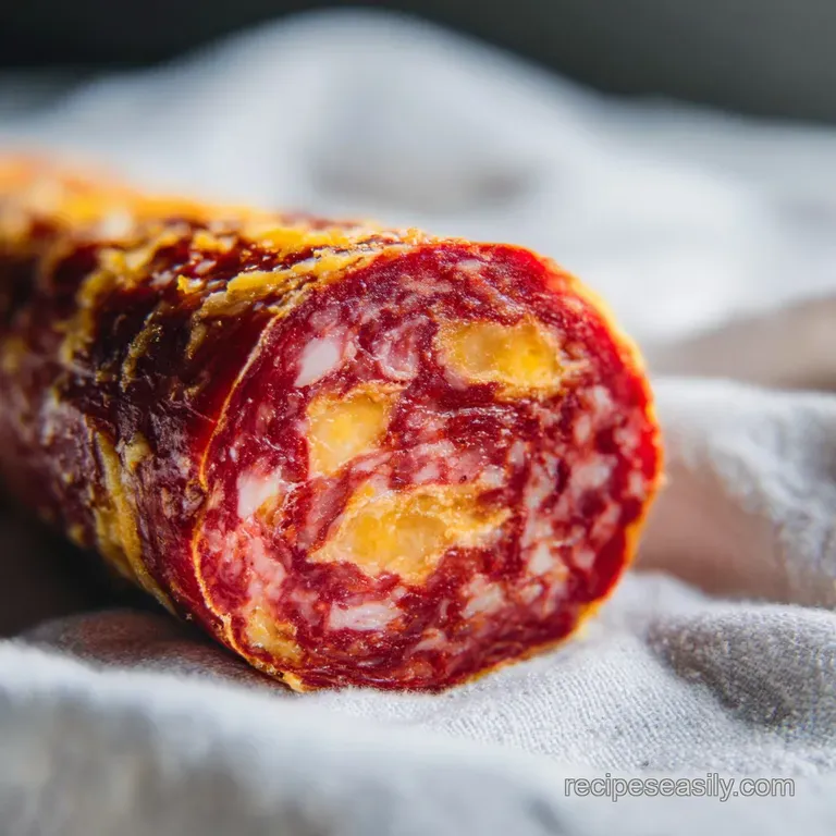 Patriotic Appetizer with Salami and Cheese