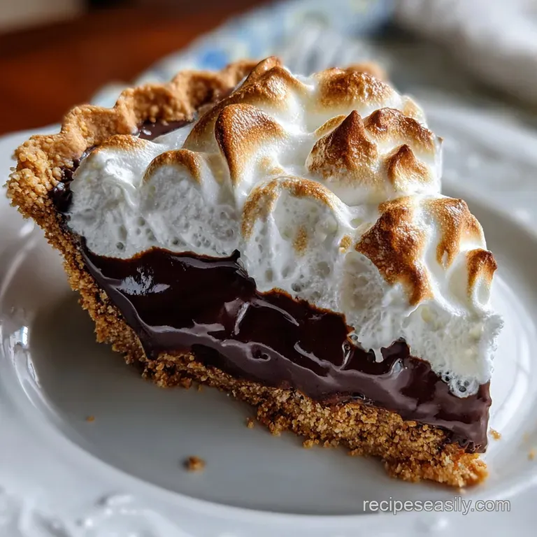 Slice of rich chocolate cream pie with whipped topping. Dark chocolate hues contrast with white cream. Crumbly crust visib...