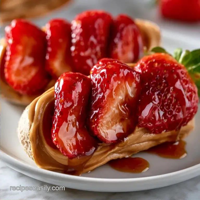 Homemade Peanut Butter Strawberry Rollups