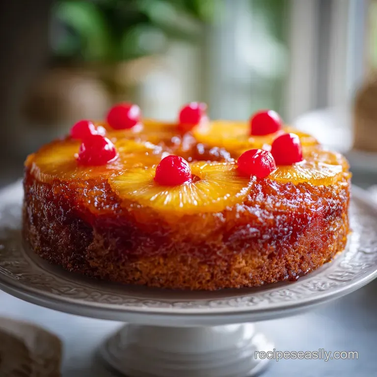 Pineapple Upside Down Cake: Buttery and Moist
