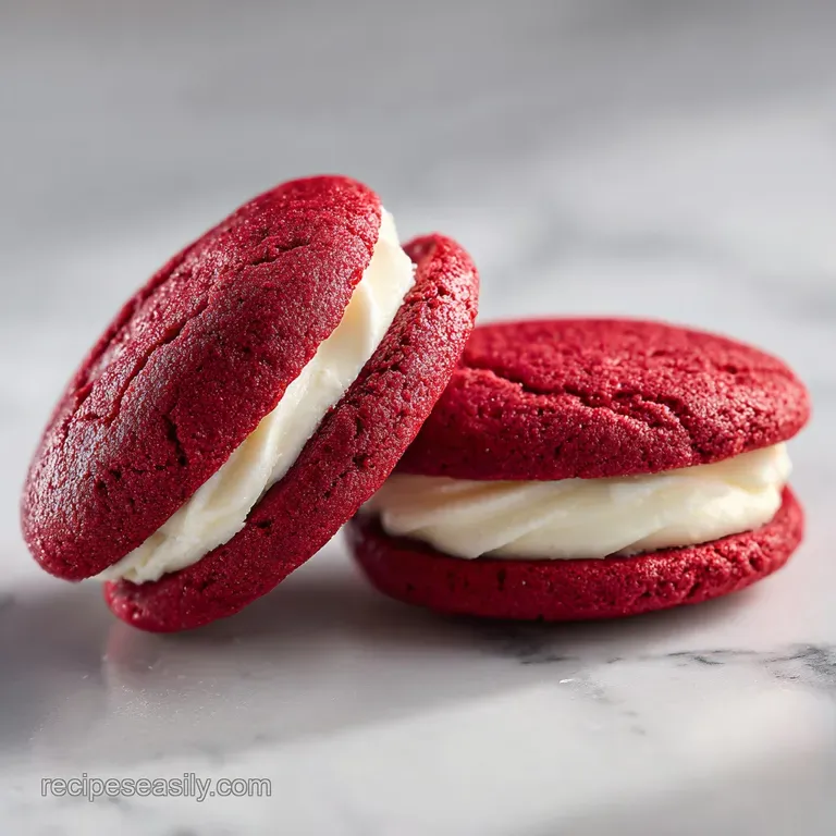 Red Velvet Cookies with Cream Cheese Filling
